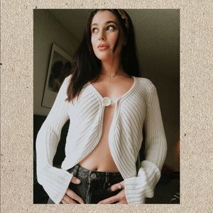 Cutest button cardigan in beige